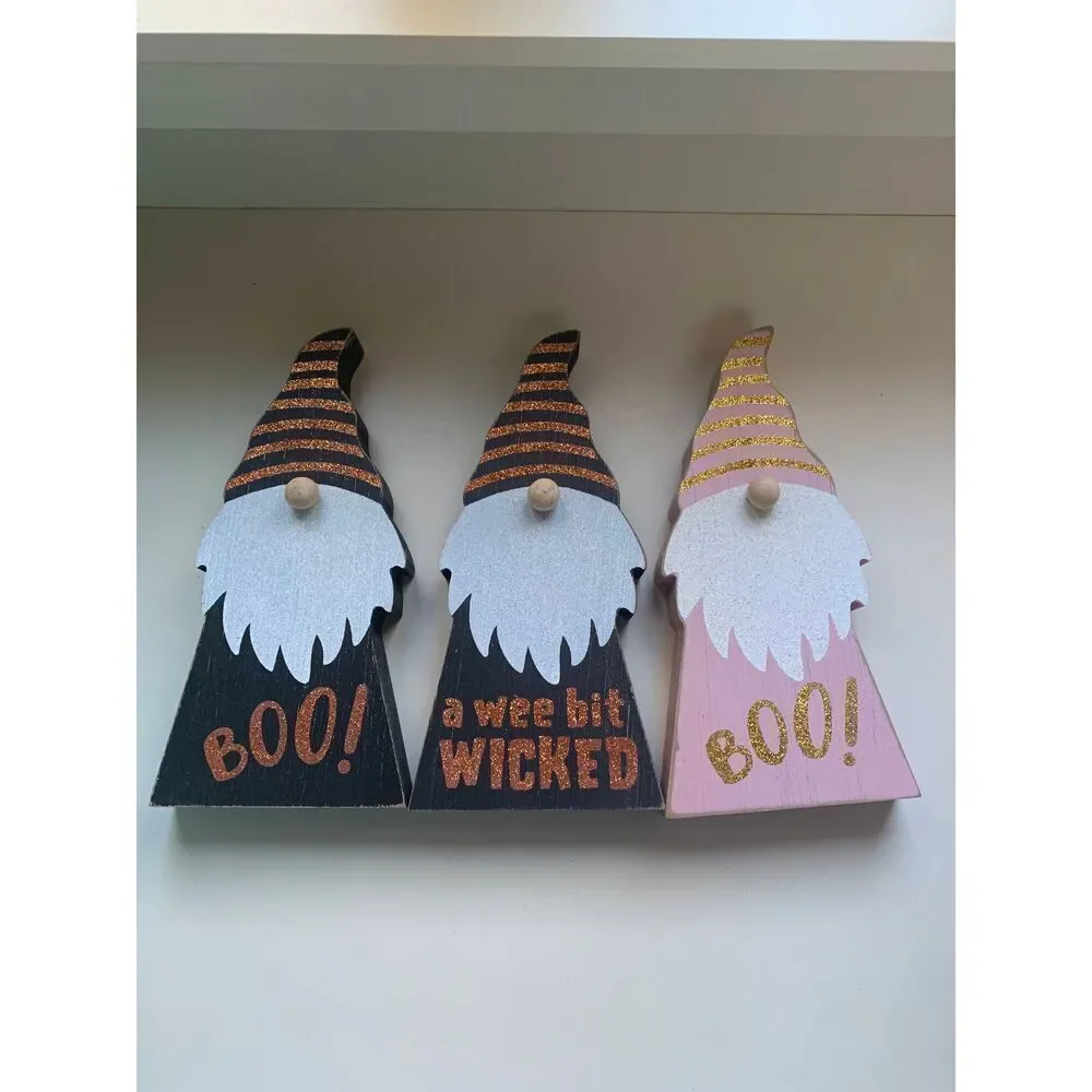 3 Halloween Gnomes